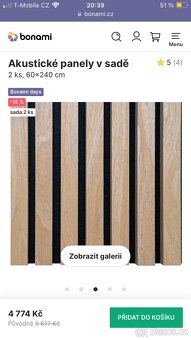 Akustické panely , dekorativní lamely - 2