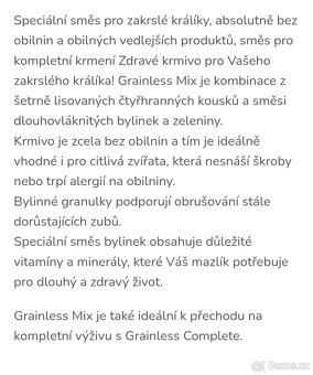 Krmivo pro králíčks a jiná vybrané druhy malých hlodavcu - 2