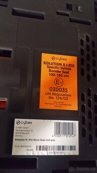 Autosedačka Cybex Solution S I-FIX světle šedá (100-150 cm) - 2