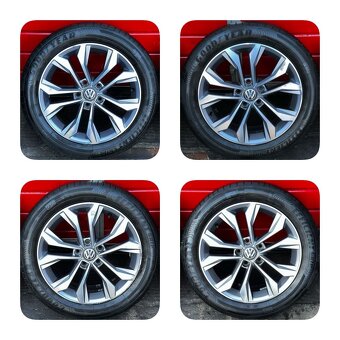 Original ALU kola VW Soho 17" 7J ET40 letní pneu 215/55/R17 - 2