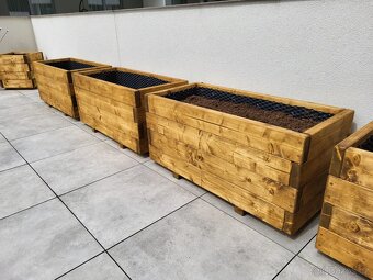 Vyvýšené záhony a truhlíky ze dřeva - 4 cm tlusté fošny - 2