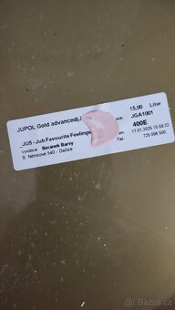 Jupol Gold interiérová barva růžová 30 litrů  50kg - 2