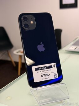 iPhone 12 - 64GB - 100% BAT - 6M ZÁRUKA - 2