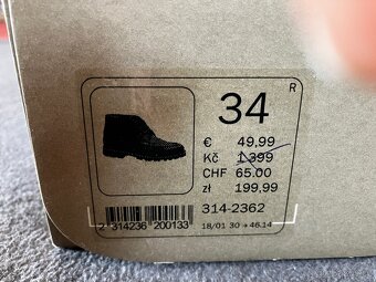 Nové, kožené boty vel. 34 - 2