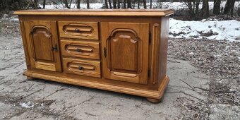 Rustikální masivní komoda - 2