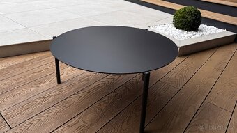 Konferenční stolek venkovní 80 cm černý - 2