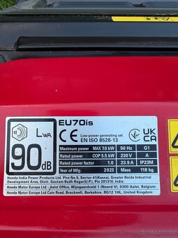 Elektrocentrála Honda EU 70 is - 2