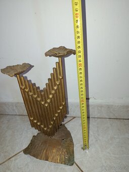 Kovový svícen výšky 34 cm - 2