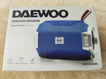 Nový BT stereo reproduktor Daewoo, BT+TF karta+FM+hovory+USB - 2