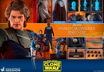 Star Wars Hot Toys Sideshow Anakin Skywalker and Stap 1/6 - 2