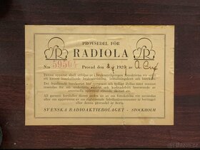 Staré rádio Radiola M62 - 2