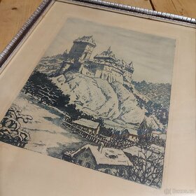 Obraz Josef Majer Mayer Meyer - Karlštejn - 2
