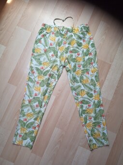 Dámské letní kalhoty lněné, rifle, legíny-vel. L, XL - 2