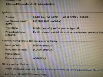 Počítač HP Compaq Elite 8100 SFF i5-650/8GB/120GB SSD+320GB - 2