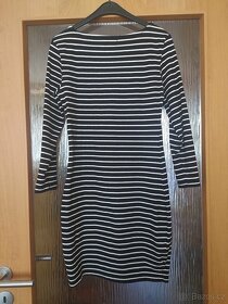 Pruhované šaty s dlouhým rukávem - 2