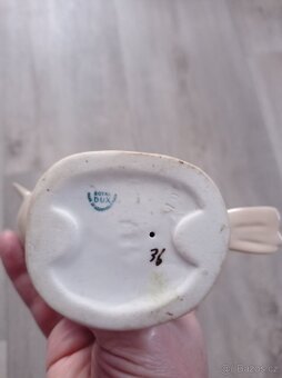 Porcelánová soška Royal DUX ptáček starožitná - 2