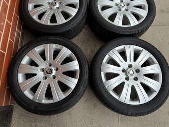 Alu 17" 5x112, škoda "Flash" pneu 75% TOP, O2, O3 - 2