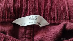 Manšestrové kalhoty M&S - 2