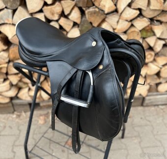 Skokové sedlo Prestige Sidney / Elastic 17,5” - vlna - 2