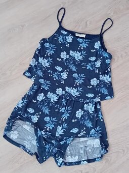 DÍVČÍ LETNÍ KRAŤASOVÉ ŠATY - vel.146/152 /zn.H&M - 2