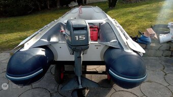 Člun Honda Marine T30 s hliníkovým dnem a motorem 5 Hp, Hond - 2