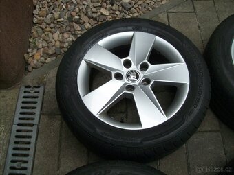 Alu kola original ŠKODA Octavia 3 Dunlop 16" 80% - 2
