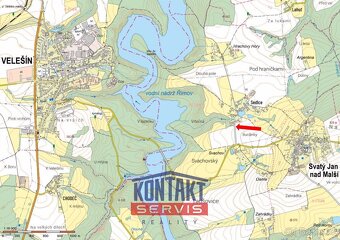 Prodej pozemků pro bydlení, 1437 m2 - Svatý Jan nad Malší - - 2