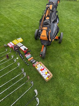 Golfový set, golfové hole, golfový bag, golfový vozík - 2