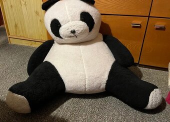 Panda plysovy plysak velky medved 100x70x90 valeci - 2