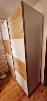 Skříň Alfa 3 150cm Dub Sonoma/Bílá - 2