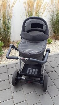 šedý kočárek Hartan Racer trojkombinace 3v1 - 2