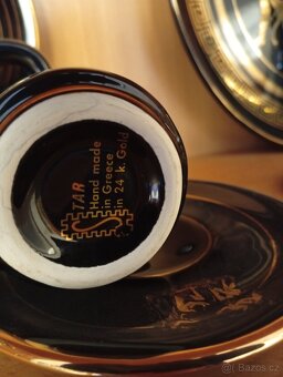 Řecká keramika - ruční práce - 24 k. zlato - 7 ks - 2