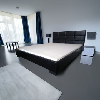 Postel dvoulůžko eco kůže bílá komplet Nové - 2