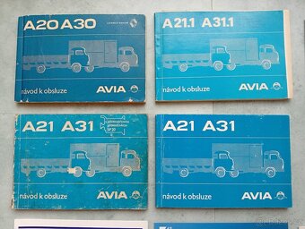Avia 20, 30, 21, 31, 21.1, 31.1, 60, 75 - dokumentace - 2