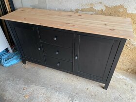 IKEA Hemnes - příborník , černohnědý - 2