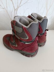 Dětské zdravotní zimní boty s membránou - vínové, vel. 30 - 2