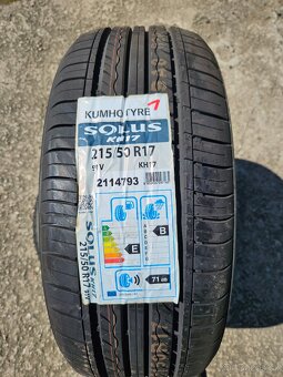 215/50/17 91V Kumho Solus KN17 2ks nové - 2