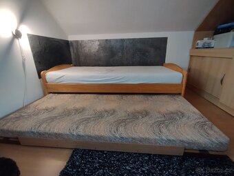 Postel 90×200 masiv buk - 2