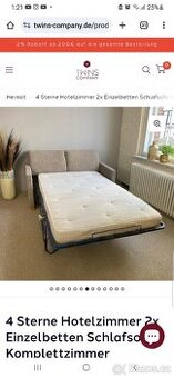 12x rozkládací hotelovy gauč sofa přistýlka - 2