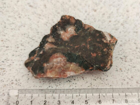 Zkamenělý dinosauří trus - Achát Fosilie Karneol 3 - 2