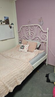 Postel Ikea bílá kovová - 2