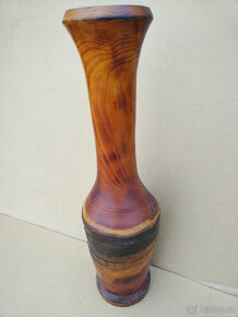 Dekorace - starší dřevěná váza - nabídka - 2