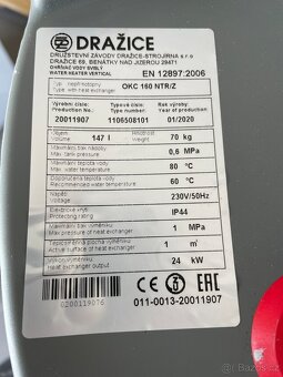 Sestava kotel Protherm 9 kW, boiler Dražice OKC 160 NTR/Z - 2
