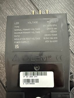 Převodník napětí LEM DV 2800/PS4, PC 21 500,- - 2
