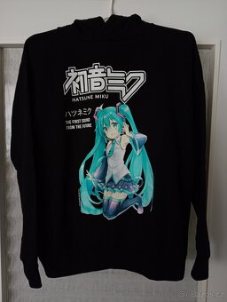 Mikina klokanka černá Sune Miku vel.158/164 - 2