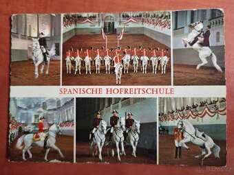 Staré pohlednice Španělské školy ve Vídni - 2