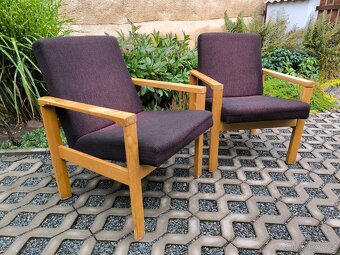 Retro dřevěná křesla Tatra Pravenec - 70. léta - 2