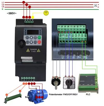 Frekvenční měnič 2,2kW/3x400V - 2
