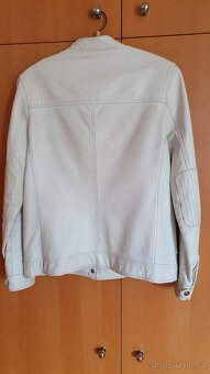 Bílá kožená bunda - 2