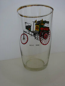 Sklenička s autem- retro - 2
